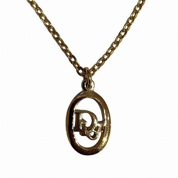 Christian Dior CD Logo Pendant Necklace - Picture 1 of 8